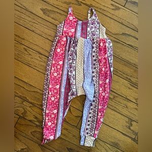 NWOT Boujee Boho Babes Pink Floral Romper